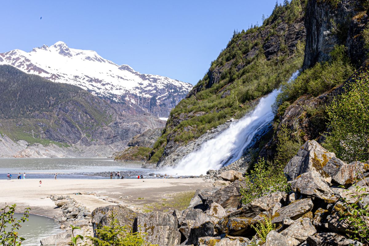 Mendenhall Glacier near Juneau, Alaska