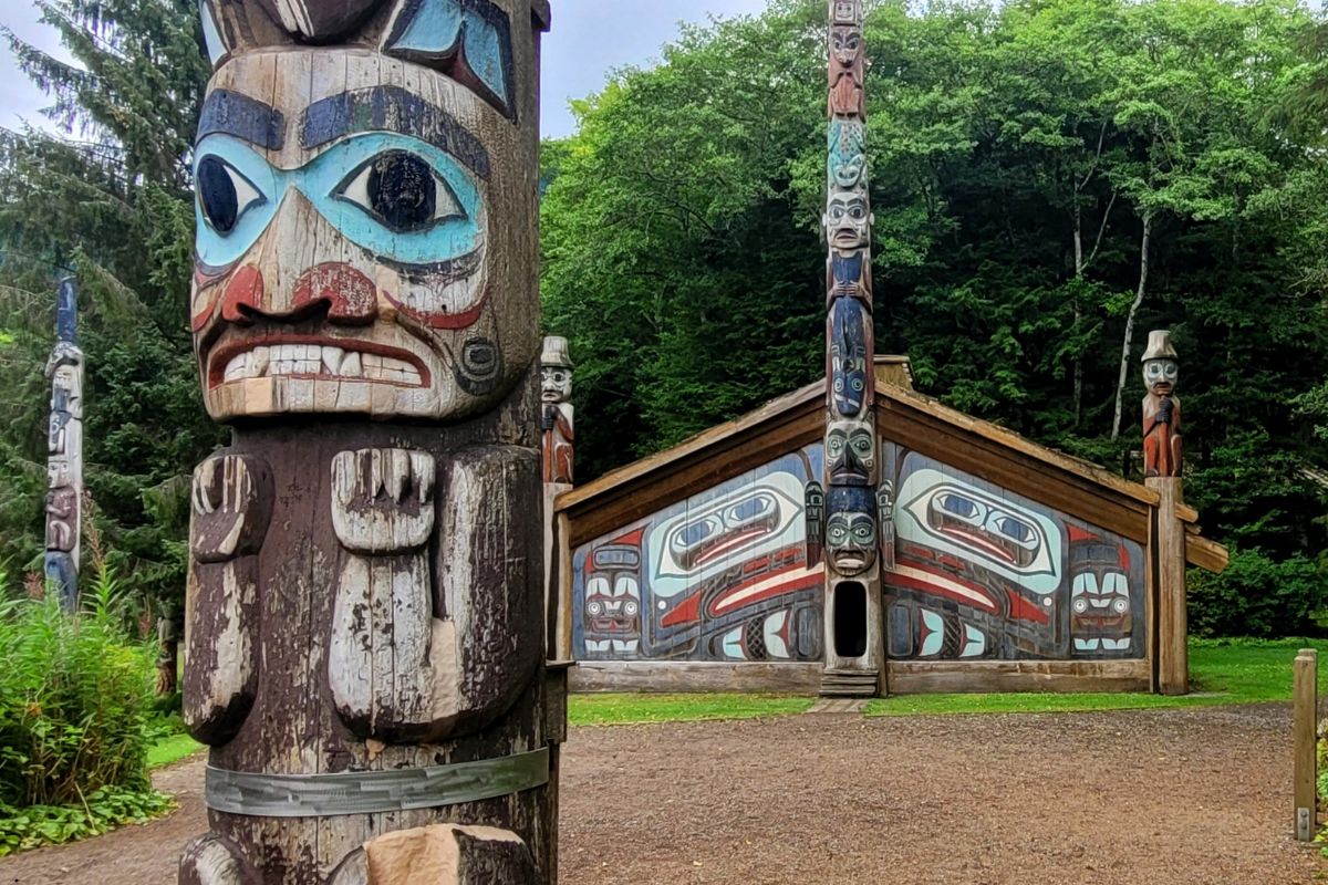 Totem poles at Ketchikan Alaska